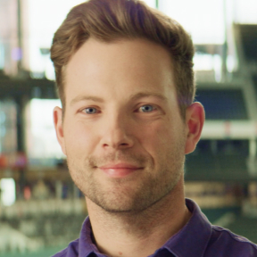 Kyle Bartlett, Director of Marketing and Advertising at the Texas Rangers logo