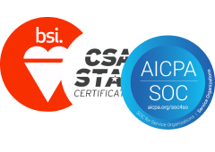 <h5>ISO/IEC 27001, ISO/IEC 27017, ISO/IEC 27018, ISO/IEC 27701 et CSA STAR niveau 2</h5>