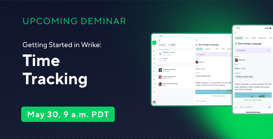 Getting Started in Wrike: Time Tracking